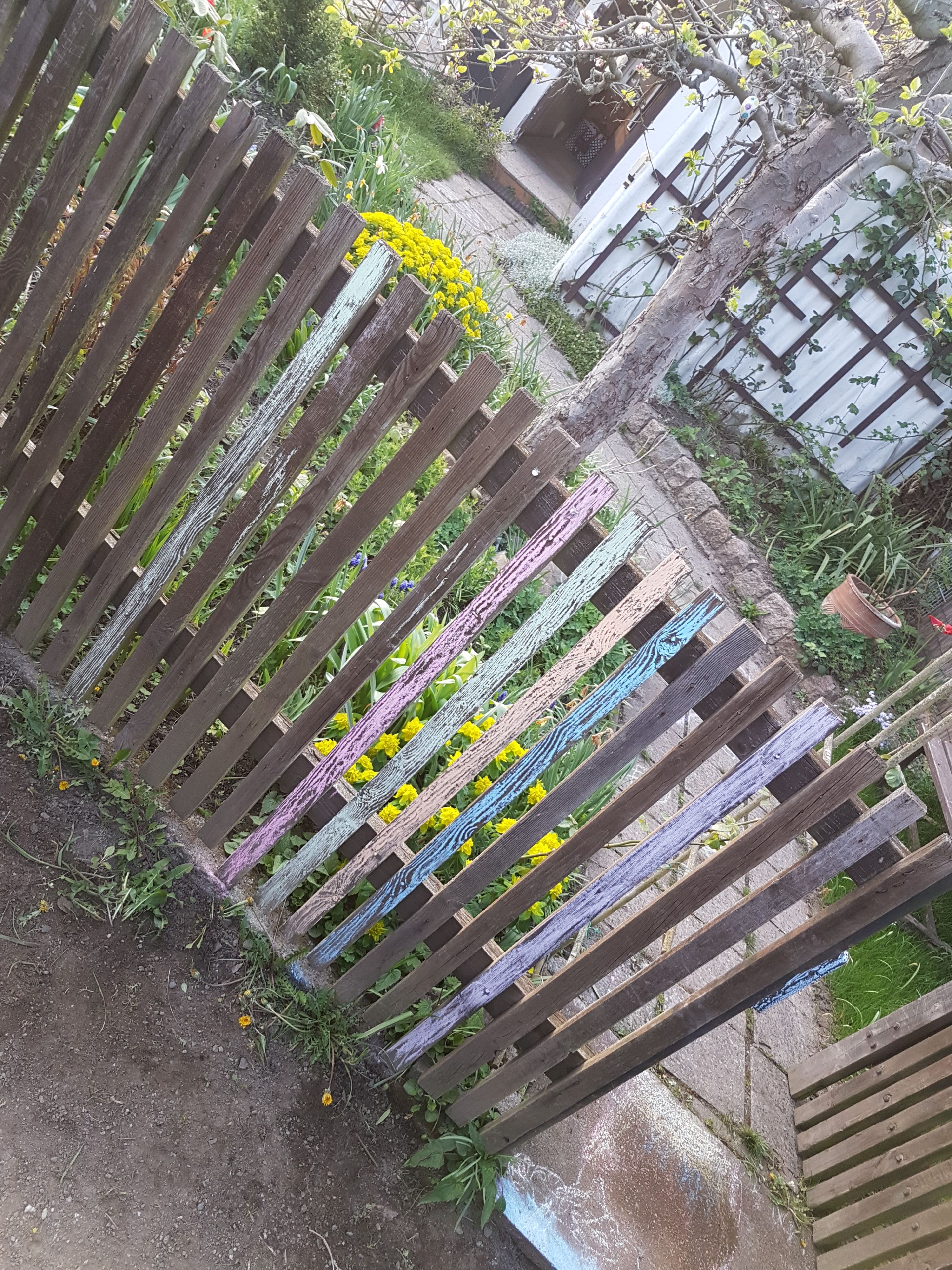 Kids, Chalk & Fence by Dominik