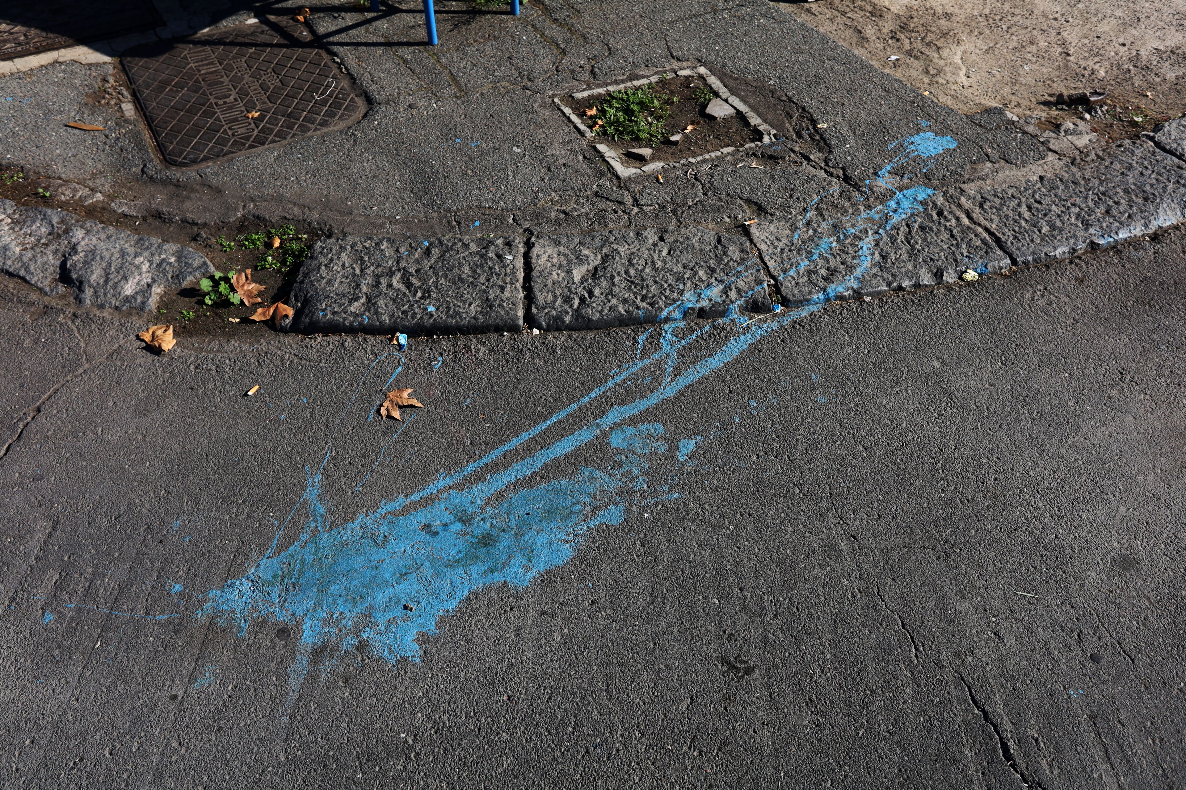 Catania Parking Blue Spill by Peter Piek