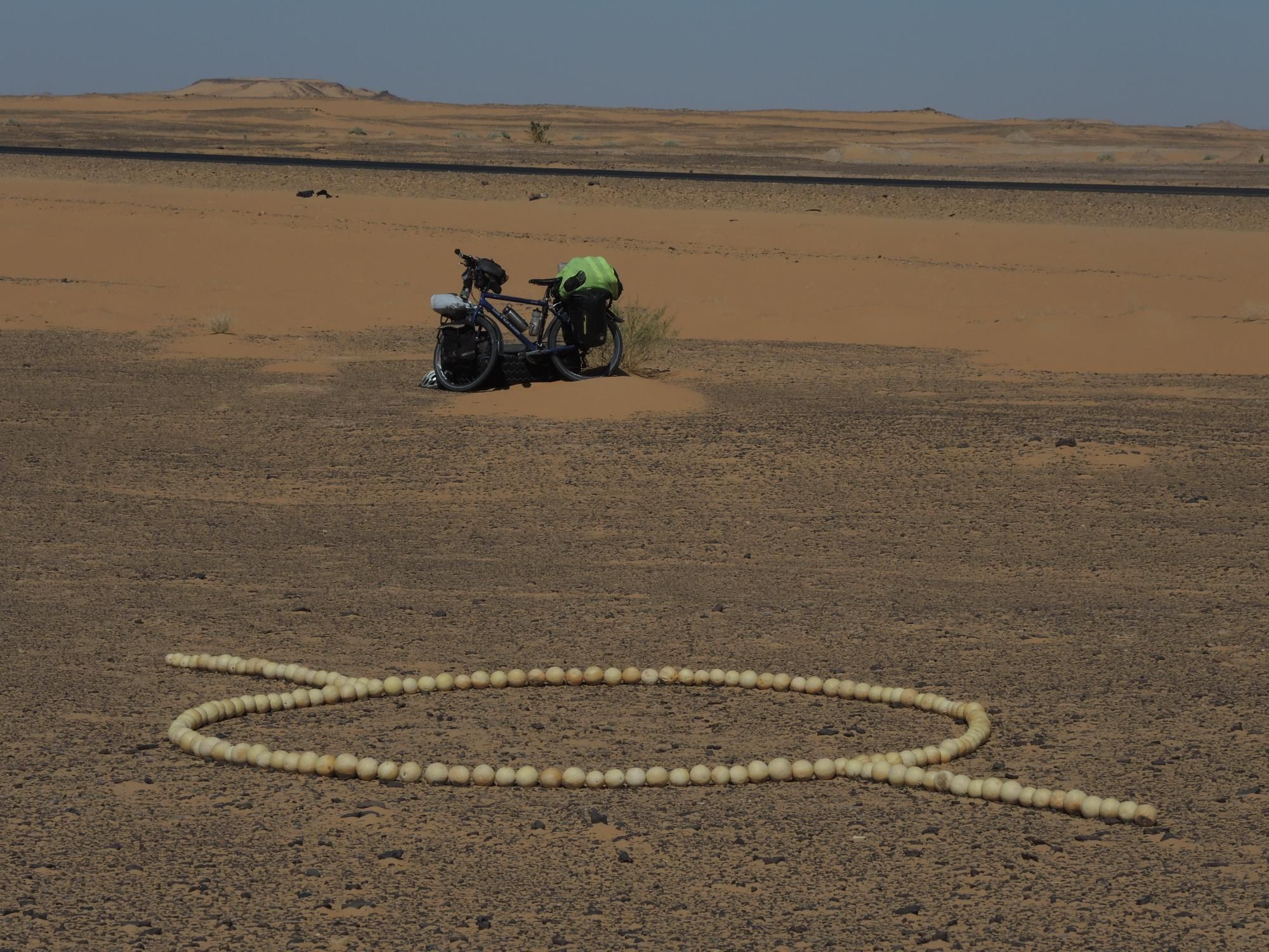 a circle breaking the line by Khosro Adibi