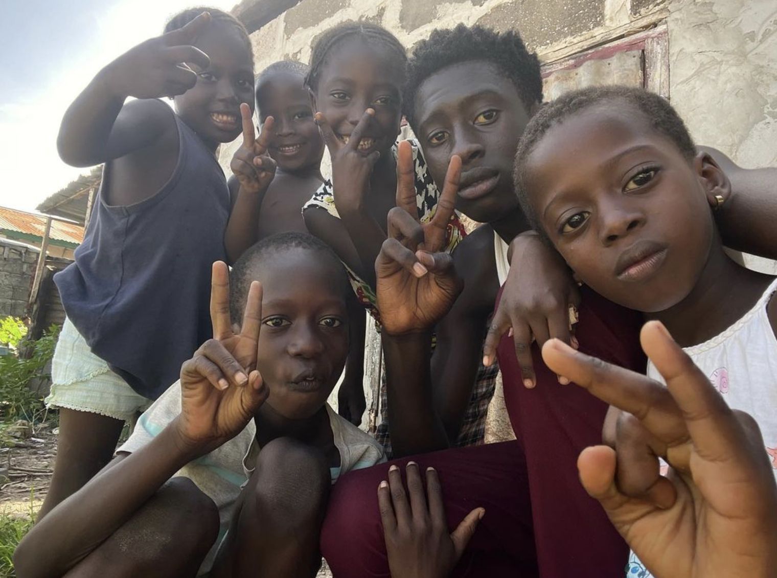 my siblings and me by Modou from Gambia