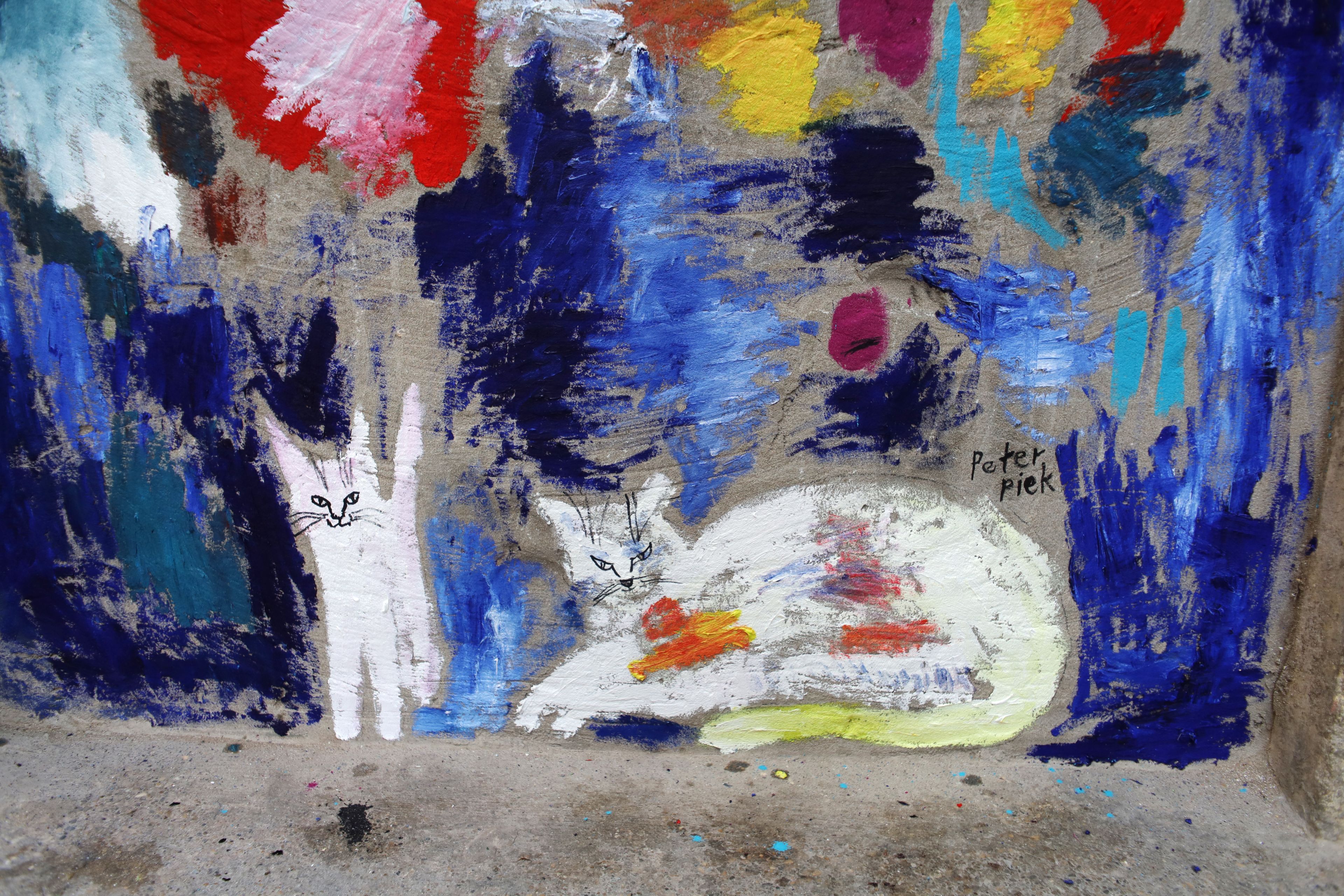 deux chats blancs by Peter Piek